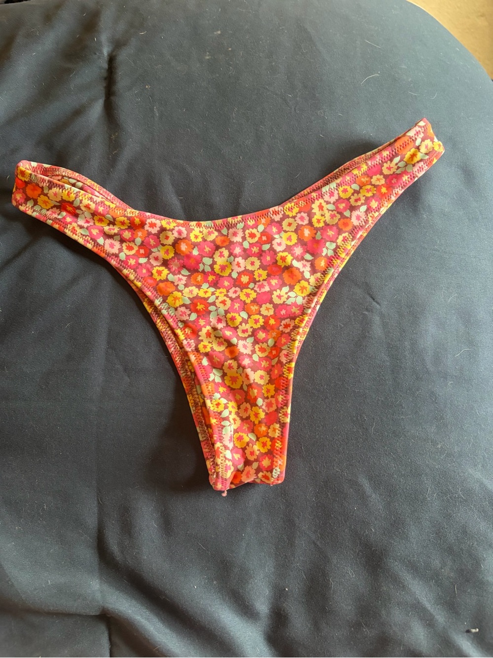 Pink Floral Bikini Bottoms - Bright Daisy Print